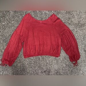 Aerie Vibrant Red Knit Sweater